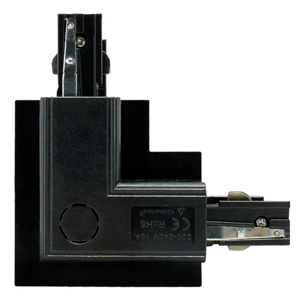 Unterputz-Steckverbinder "SPS", 230V, IP20, 111x36x111mm, L rechts, schwarz