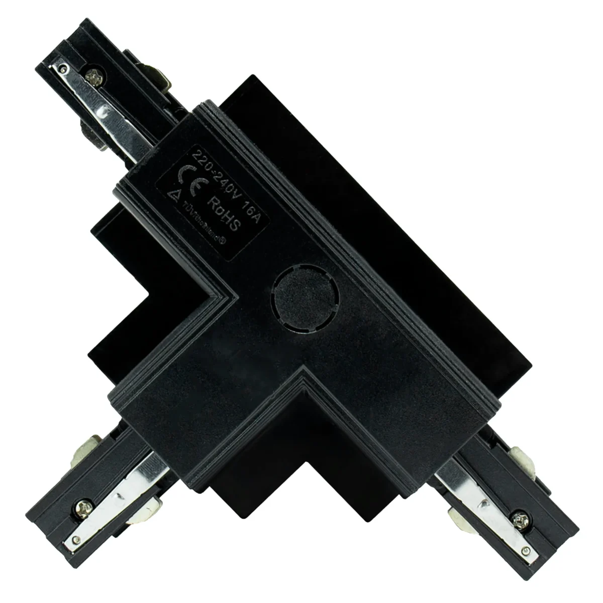 Unterputz-Steckverbinder "SPS", 230V, IP20, 111x36x165mm, T links, schwarz – Bild 1