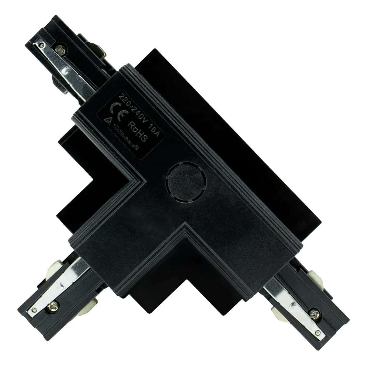 Unterputz-Steckverbinder "SPS", 230V, IP20, 111x36x165mm, T rechts, schwarz – Bild 1