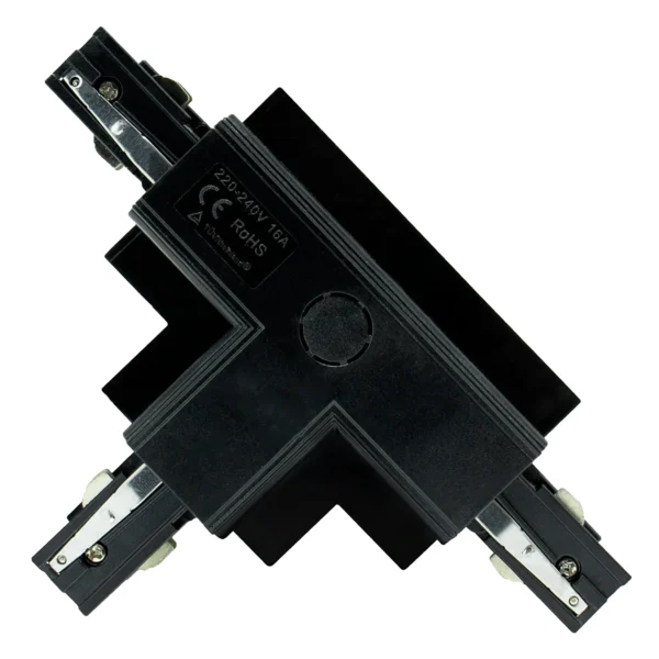 Unterputz-Steckverbinder "SPS", 230V, IP20, 111x36x165mm, T rechts, schwarz