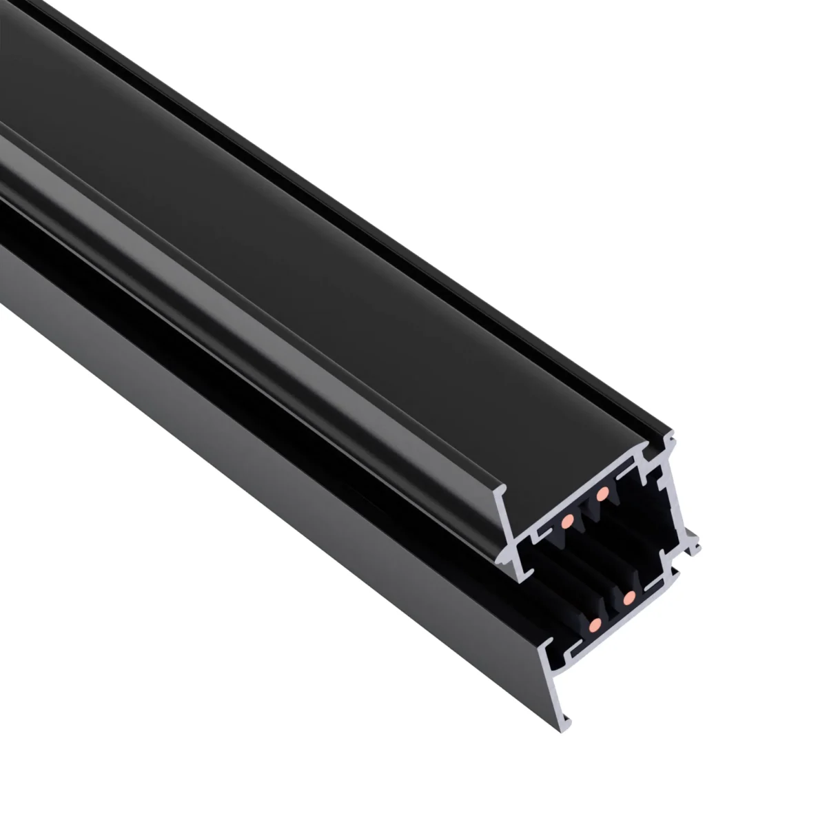 Unterputz-Schiene "SPS" für 3-Phasen-Schienensystem, 1m, schwarz – Bild 1