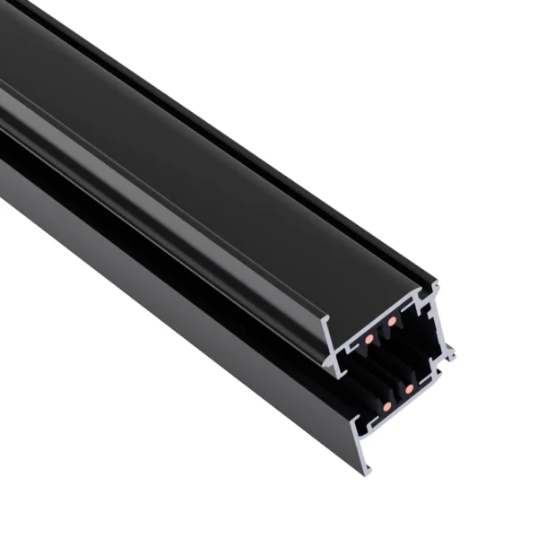 Unterputz-Schiene "SPS" für 3-Phasen-Schienensystem, 1m, schwarz
