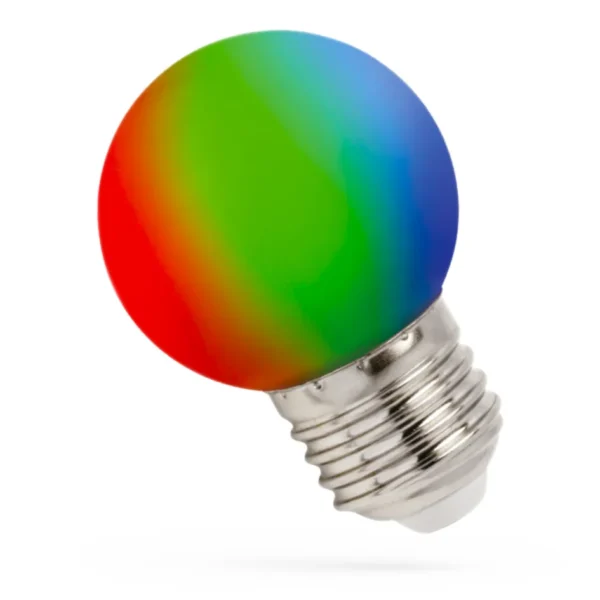 LED Tropfenlampe RGB, E27, 1W, 230V, 260°