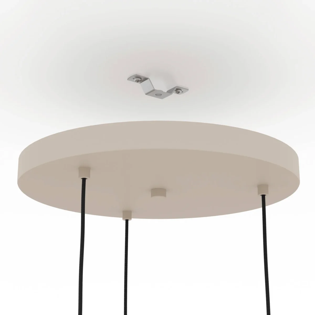 Hängeleuchte EGLO "Romazzina", E27, 3-flammig, Stahl, sandfarben, 110x46cm – Bild 4