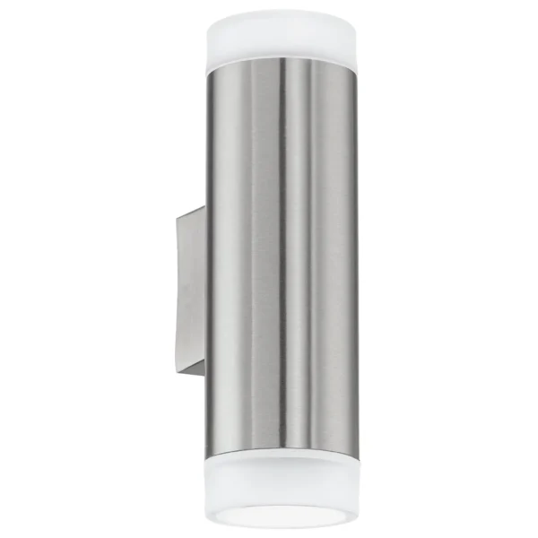 Wandleuchte EGLO "Riga-LED", Edelstahl/Kunststoff,satiniert, GU10, 4000K, 2x2,8W