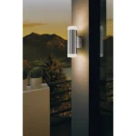 Wandleuchte EGLO "Riga-LED", Edelstahl/Kunststoff,satiniert, GU10, 4000K, 2x2,8W – Bild 2