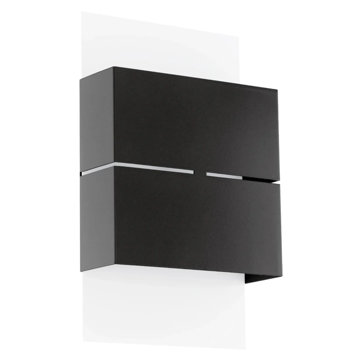 Wandleuchte EGLO "Kibea", LED,Stahl, weiß/anthrazit, 3000K, 2x2,5W, 26x15cm – Bild 1