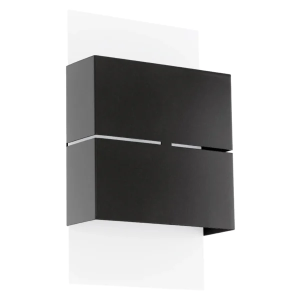 Wandleuchte EGLO "Kibea", LED,Stahl, weiß/anthrazit, 3000K, 2x2,5W, 26x15cm