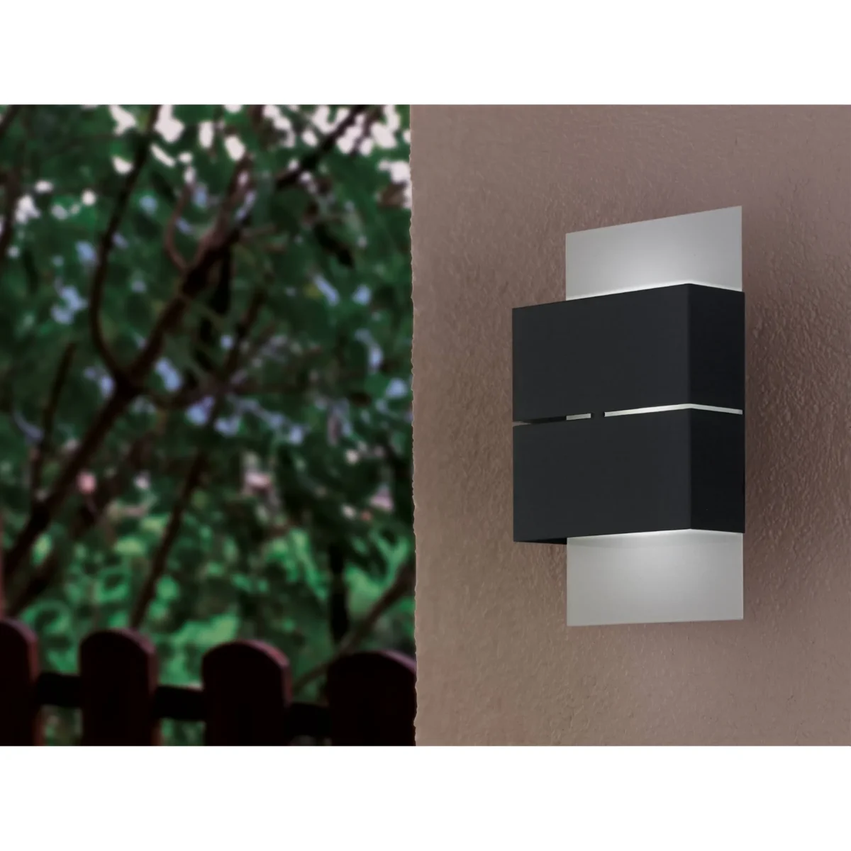 Wandleuchte EGLO "Kibea", LED,Stahl, weiß/anthrazit, 3000K, 2x2,5W, 26x15cm – Bild 2