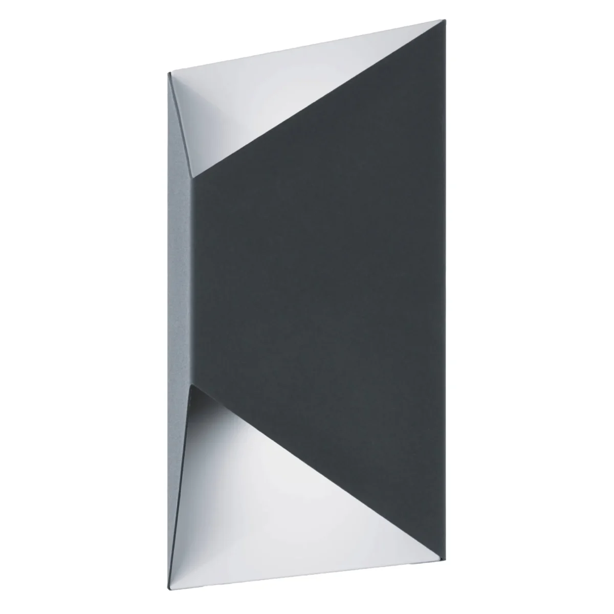 Wandleuchte EGLO "Predazzo", Stahl, weiß/anthrazit, 3000K, 2x2,5W, 21x14cm – Bild 1