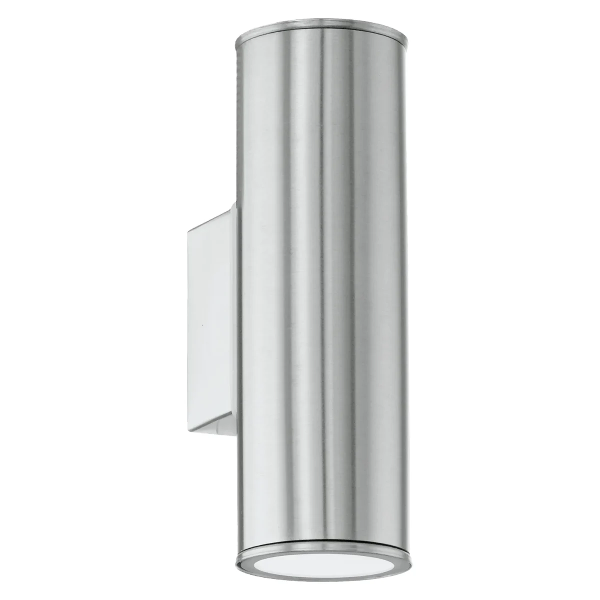 Wandleuchte EGLO "Riga", GU10, Edelstahl, 2x2,8W, 20x65cm – Bild 1
