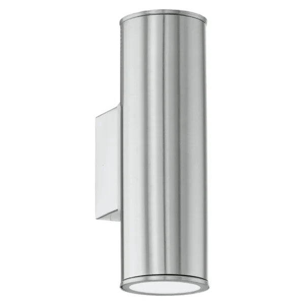 Wandleuchte EGLO "Riga", GU10, Edelstahl, 2x2,8W, 20x65cm