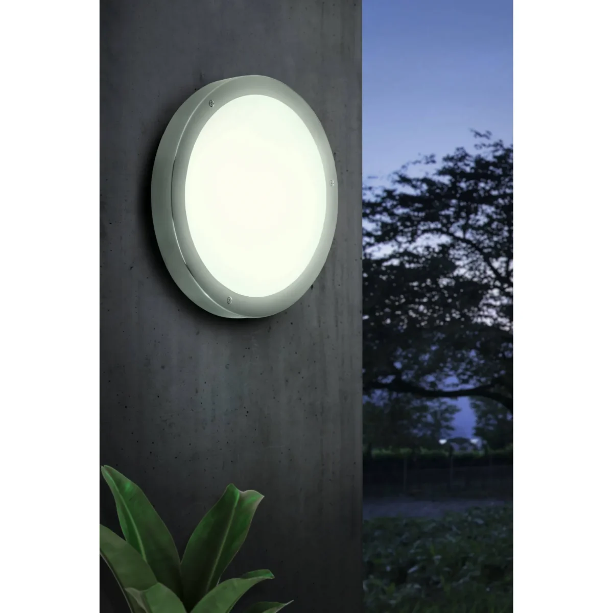 Wandleuchte EGLO "Vento 1", LED, 11W, Edelstahl/Glas, 3000K, 1300lm, ¿28,5cm – Bild 2
