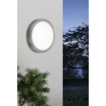 Wandleuchte EGLO "Vento 1", LED, 11W, Edelstahl/Glas, 3000K, 1300lm, ¿28,5cm – Bild 3