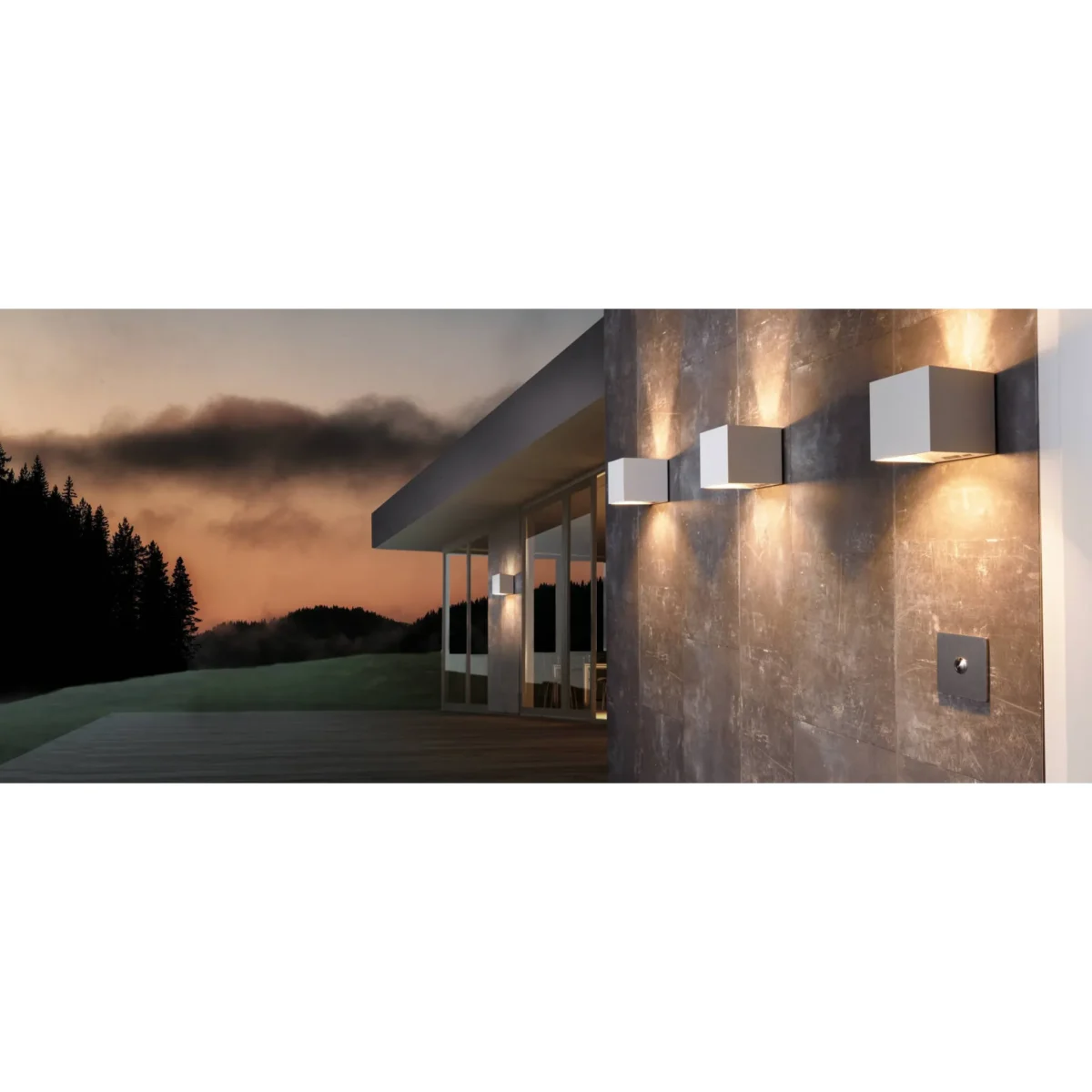 Wandleuchte EGLO "Calpino", LED, 2x3,3W, Aluguss,weiß, 3000K, 680lm, 10,5x10,5cm – Bild 2