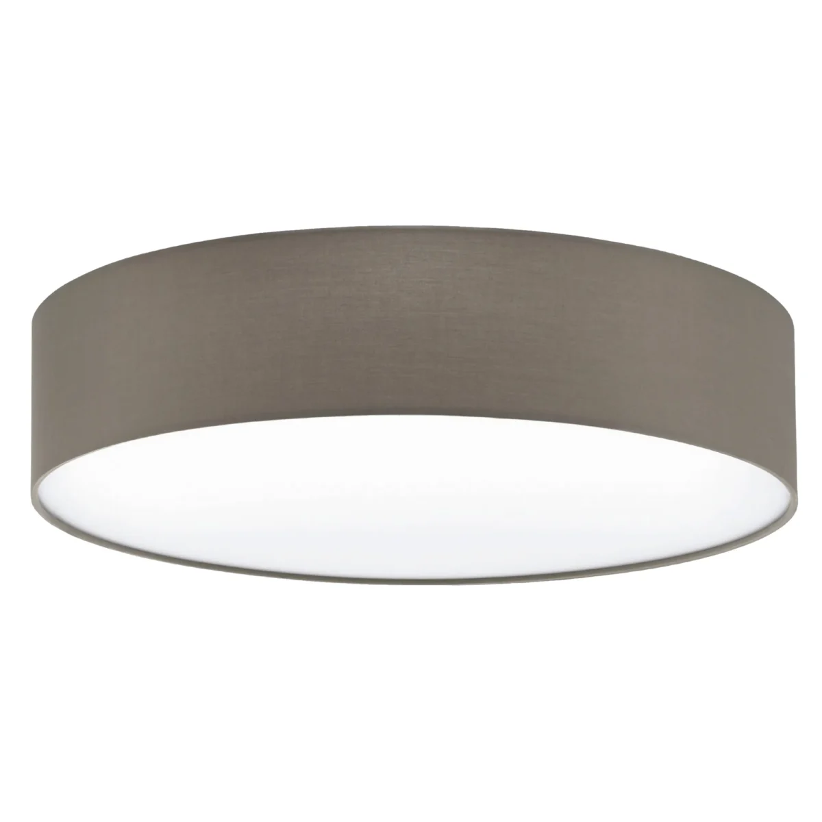 Deckenleuchte EGLO "Pasteri", 3-flammig, E27, Stahl/Textil, taupe/weiß, 15x57cm – Bild 1