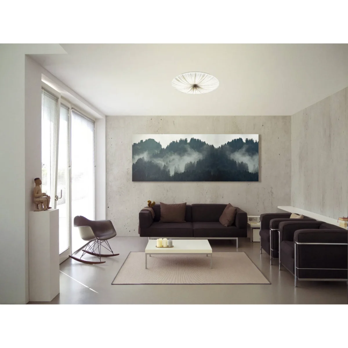 Wand-/Deckenleuchte EGLO "Nieves", 7-flammig, LED, 3710lm, 3000K, weiß/silber – Bild 2