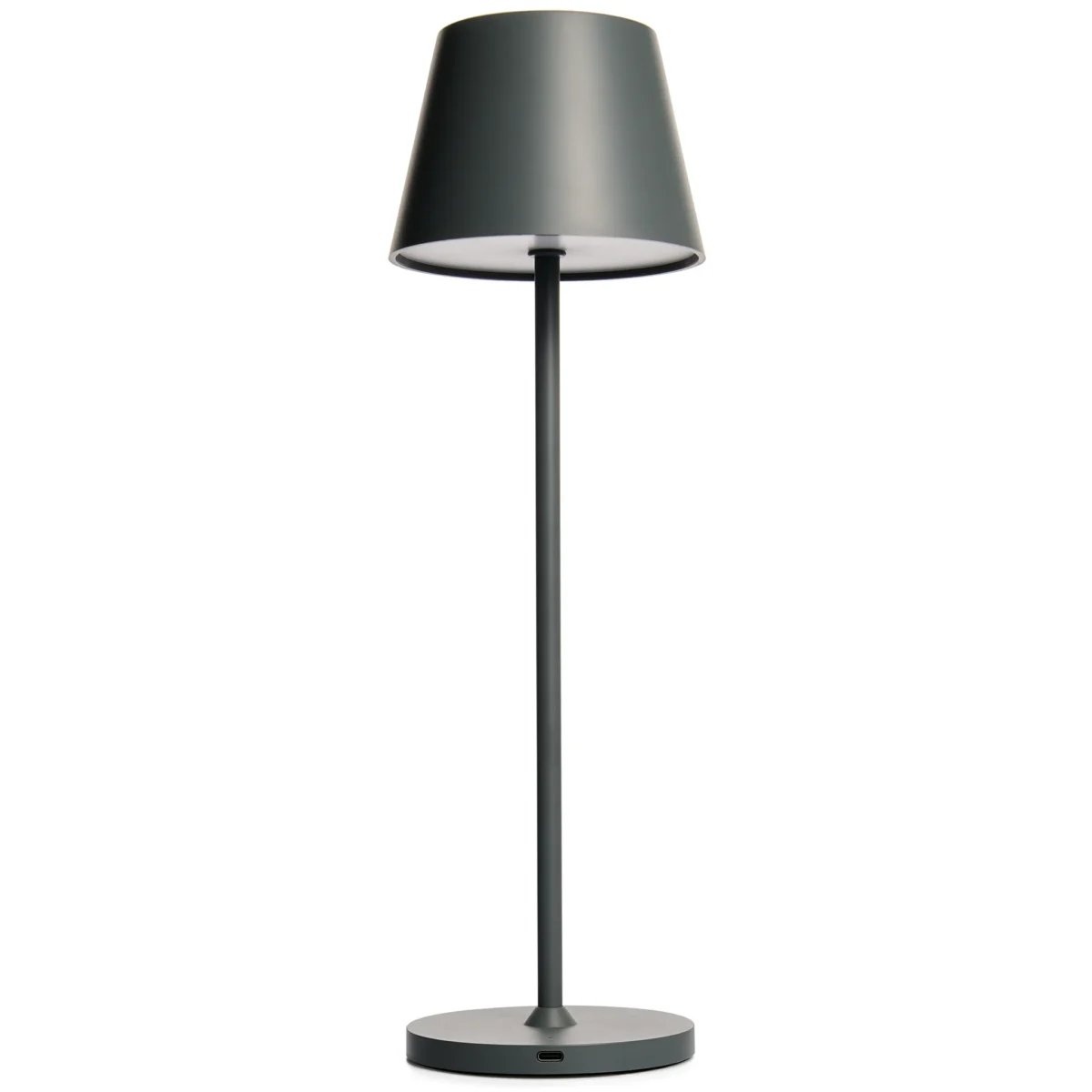 LED-Tischleuchte ROLF KERN „Club“ 38cm, Basaltgrau, Akku, dimmbar – Bild 1