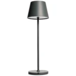 LED-Tischleuchte ROLF KERN „Club“ 38cm, Basaltgrau, Akku, dimmbar