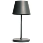 LED-Tischleuchte ROLF KERN „Club Mini“ 25cm, Basaltgrau, Akku, dimmbar