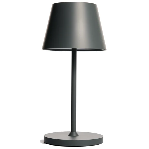LED-Tischleuchte ROLF KERN „Club Mini“ 25cm, Basaltgrau, Akku, dimmbar