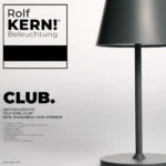 LED-Tischleuchte ROLF KERN „Club Mini“ 25cm, Basaltgrau, Akku, dimmbar – Bild 2