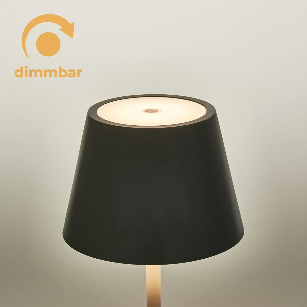 LED-Tischleuchte ROLF KERN „Club Mini“ 25cm, Basaltgrau, Akku, dimmbar – Bild 3