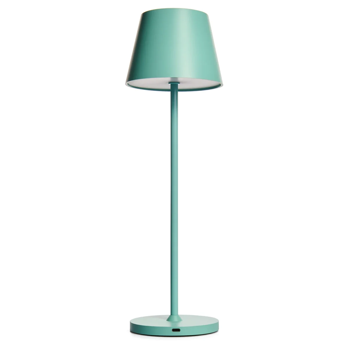 LED-Tischleuchte ROLF KERN „Club“ 38cm, Türkis, Akku, dimmbar – Bild 1