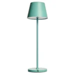 LED-Tischleuchte ROLF KERN „Club“ 38cm, Türkis, Akku, dimmbar