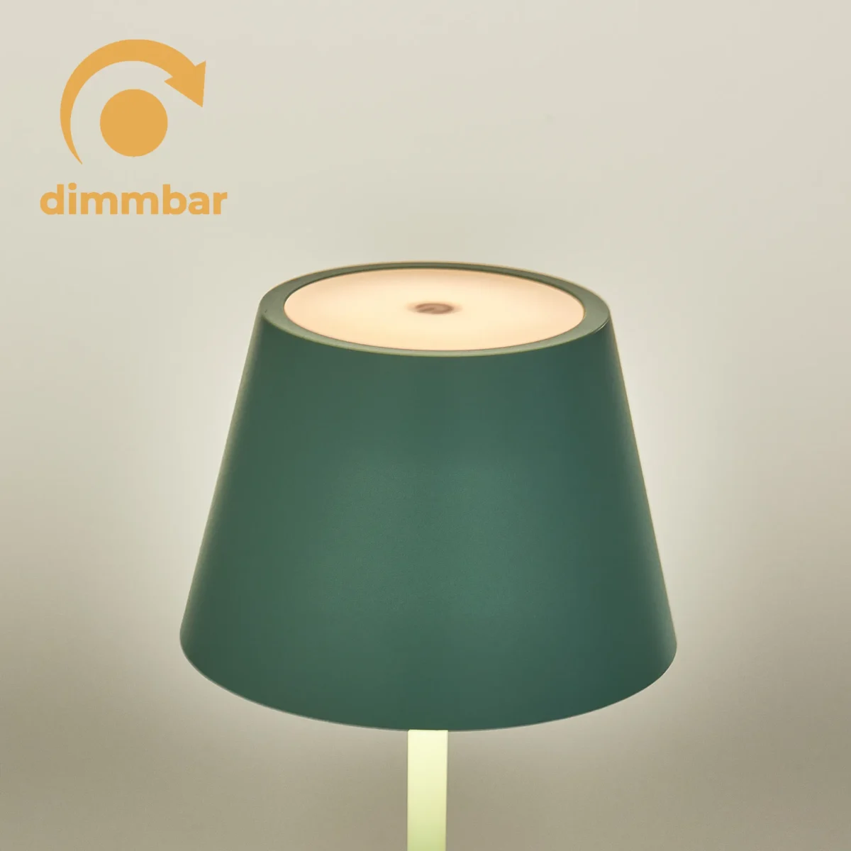 LED-Tischleuchte ROLF KERN „Club“ 38cm, Türkis, Akku, dimmbar – Bild 3