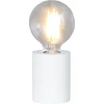 Tischleuchtenfassung "Tub", E27, weiß, mit Schalter, 10x8cm – Bild 4