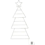 LED-Silhouette "Folde", Tannenbaum, 120cm, batteriebetrieben, klappbar
