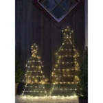 LED-Silhouette "Folde", Tannenbaum, 120cm, batteriebetrieben, klappbar – Bild 2