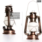 LED Camping Laterne McShine "Retro" 23,5cm, Batterie, warmweiß, dimmbar – Bild 3
