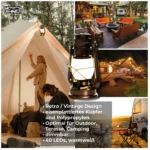 LED Camping Laterne McShine "Retro" 23,5cm, Batterie, warmweiß, dimmbar – Bild 5