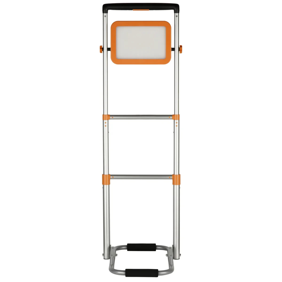 LED-Strahler "Lift", 50W, mit höhenverstellbarem Fuß, klappbar, grau-orange – Bild 1