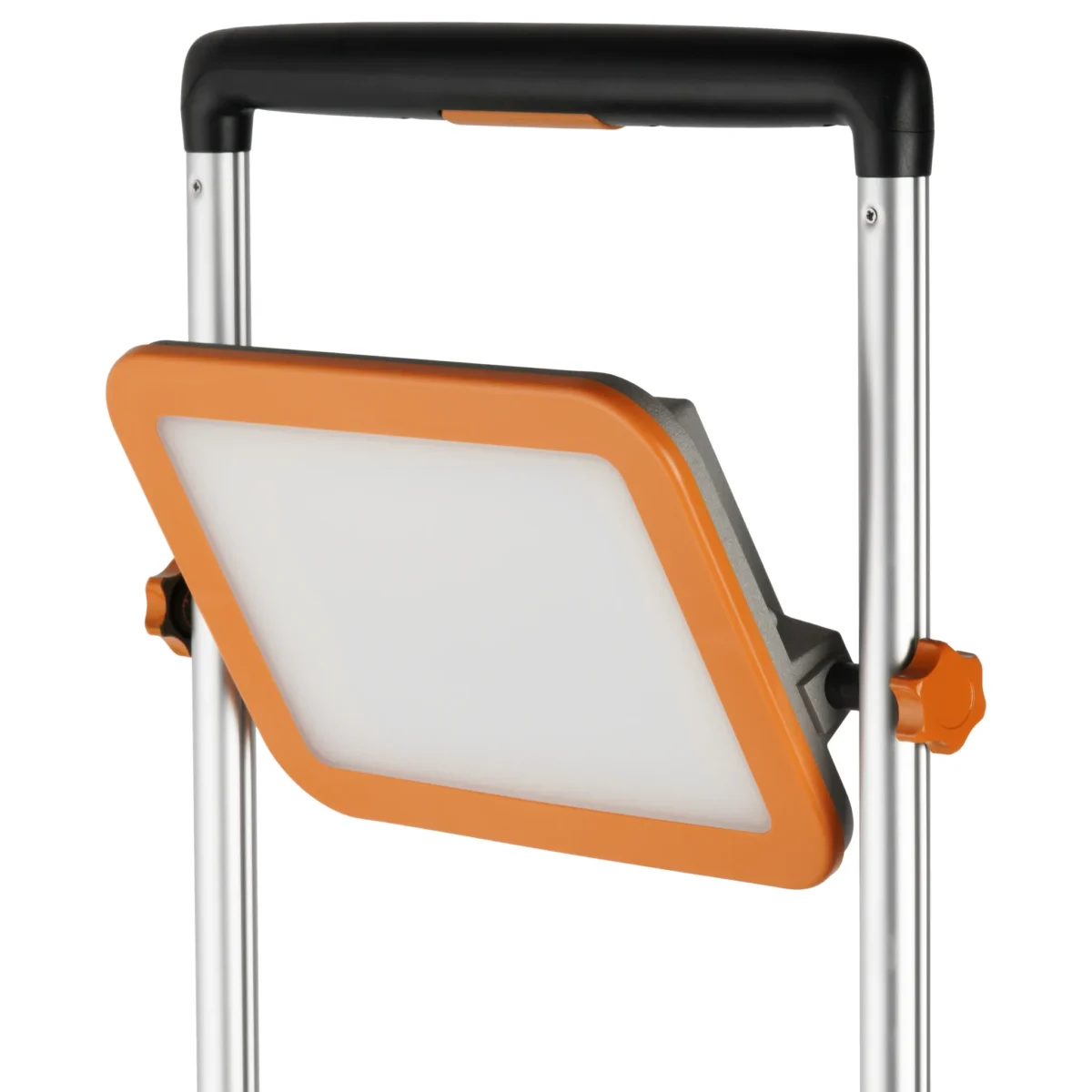 LED-Strahler "Lift", 50W, mit höhenverstellbarem Fuß, klappbar, grau-orange – Bild 2