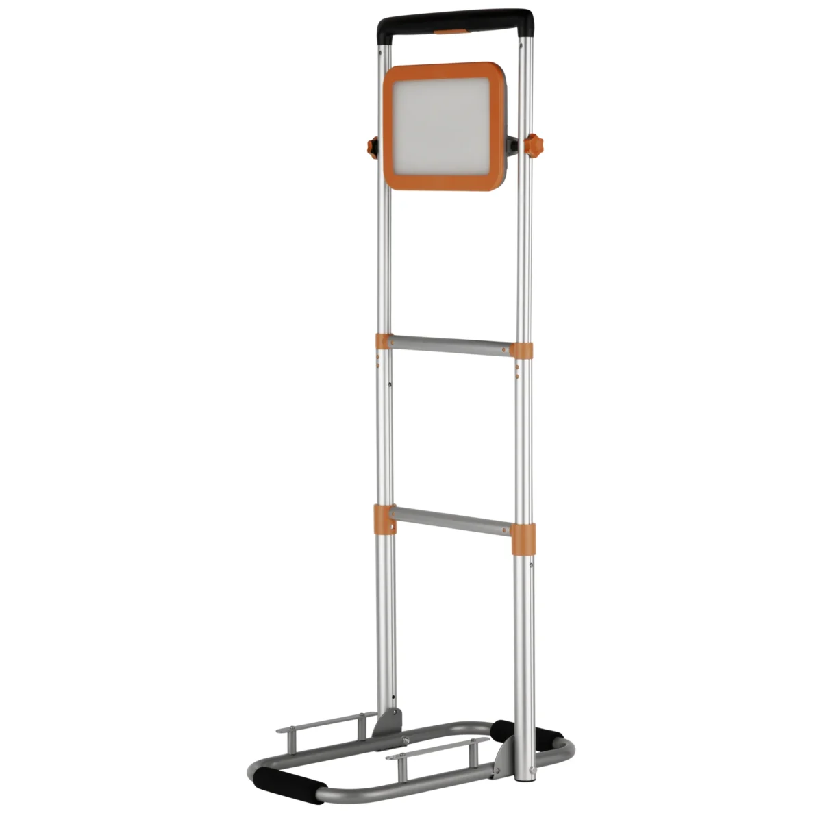 LED-Strahler "Lift", 50W, mit höhenverstellbarem Fuß, klappbar, grau-orange – Bild 3