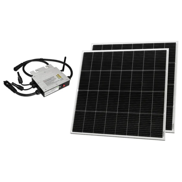 Solar-Set McShine, 2x 160W Solarmodul, 1x 300W WIFI-Wechselrichter