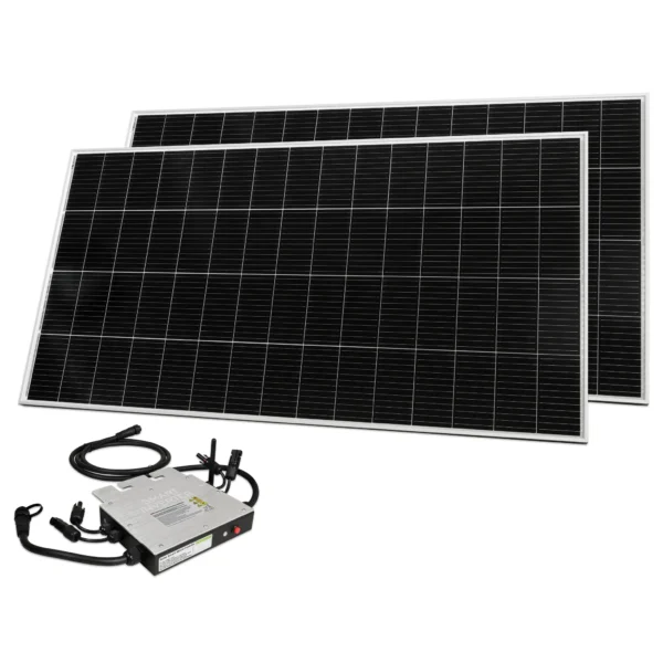 Solar-Set McShine, 2x 300W Solarmodul, 1x 600W WIFI-Wechselrichter