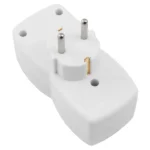 Steckdosenadapter 1x Schutzkontakt / 2x Euro, McPower, weiß – Bild 4