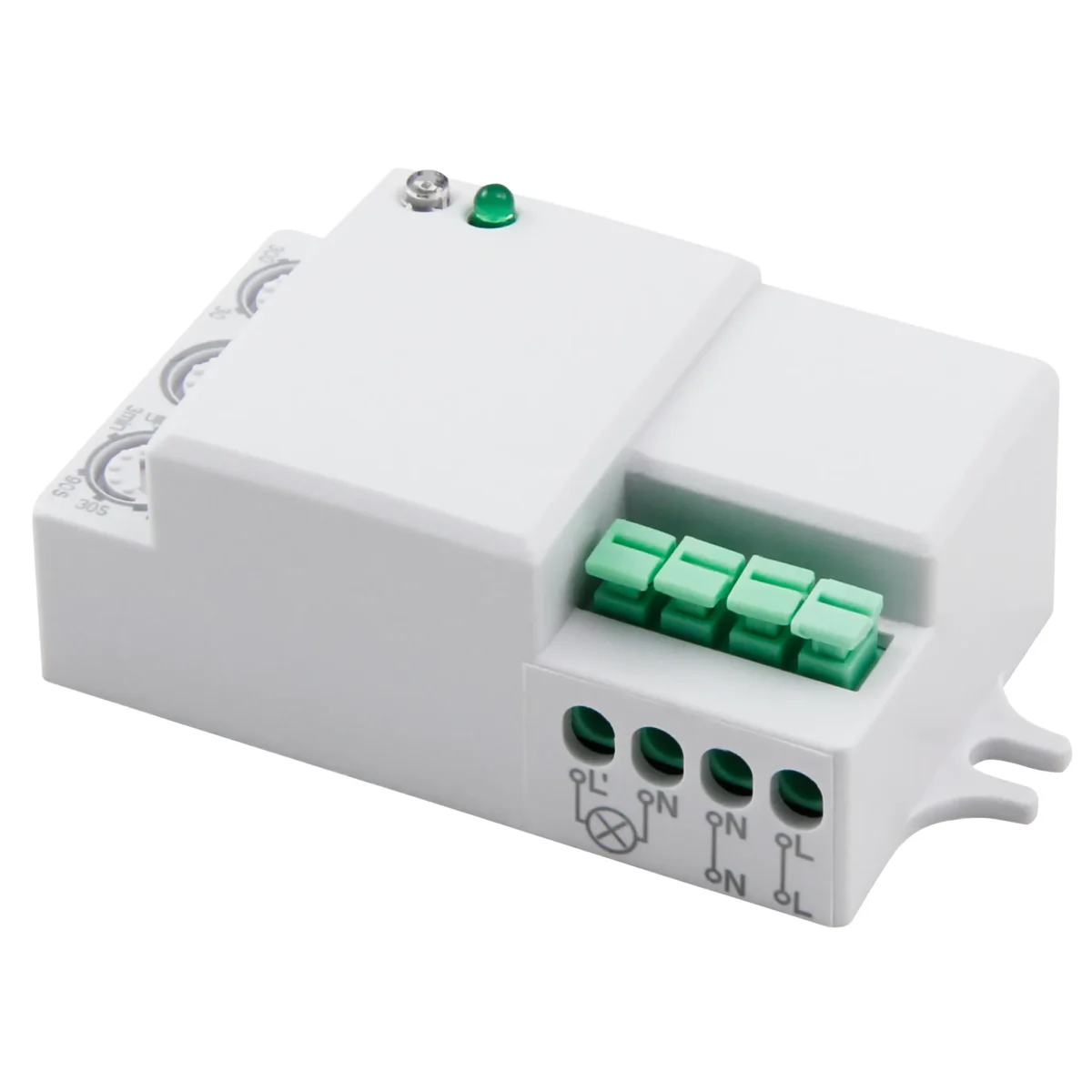 HF / Mikrowellen-Bewegungsmelder McShine "LX-701C", 360°, 230V / 1.200W, weiß, LED geeignet – Bild 2