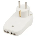 Zwischenstecker McPower, mit 2x USB, 5V max 2,1A, Steckdose 230V/16A – Bild 4
