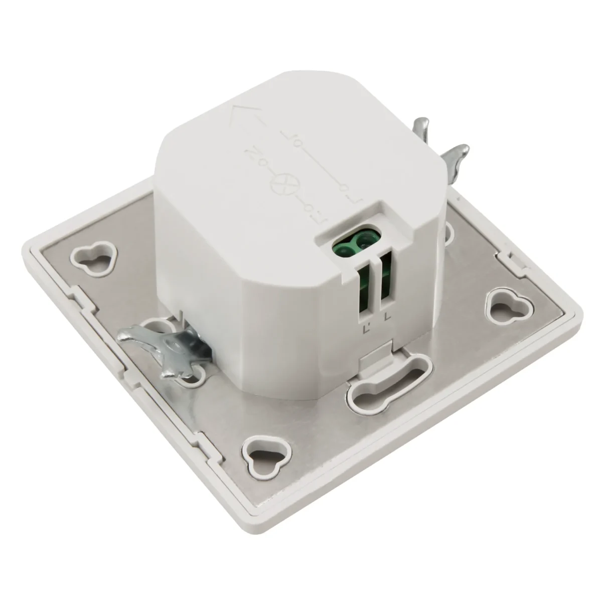 Unterputz IR Bewegungsmelder McShine "LX-31" 190°, 500W, LED geeignet, weiß – Bild 4