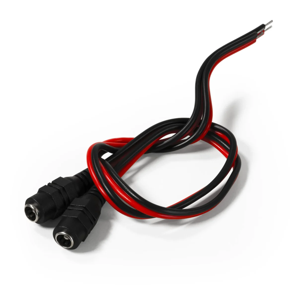 DC-Hohlbuchse McPower 5,5x2,1mm, 30cm Kabel, 2er-Set – Bild 1