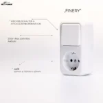 Wechselschalter & Steckdosen Kombination McPower "Finery", AP, weiß – Bild 4