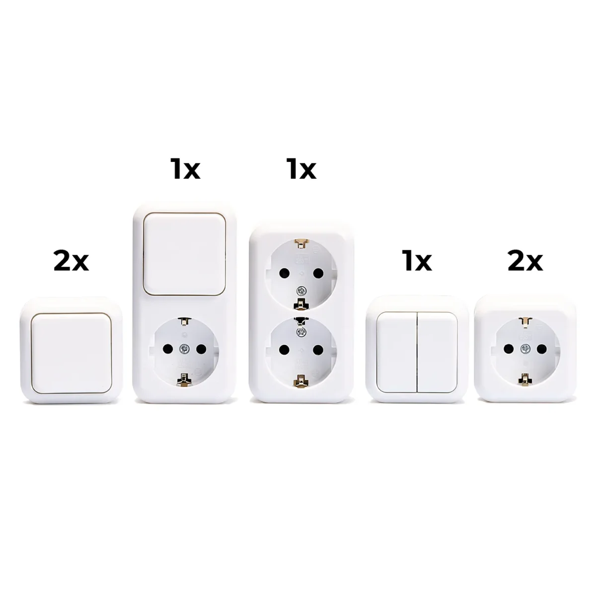 Aufputz-Set McPower "Finery Starter", 7-teilig, weiß – Bild 2