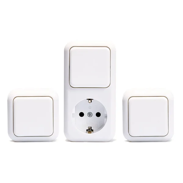 Aufputz-Set McPower "Finery Mini", 3-teilig, weiß