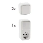 Aufputz-Set McPower "Finery Mini", 3-teilig, weiß – Bild 2