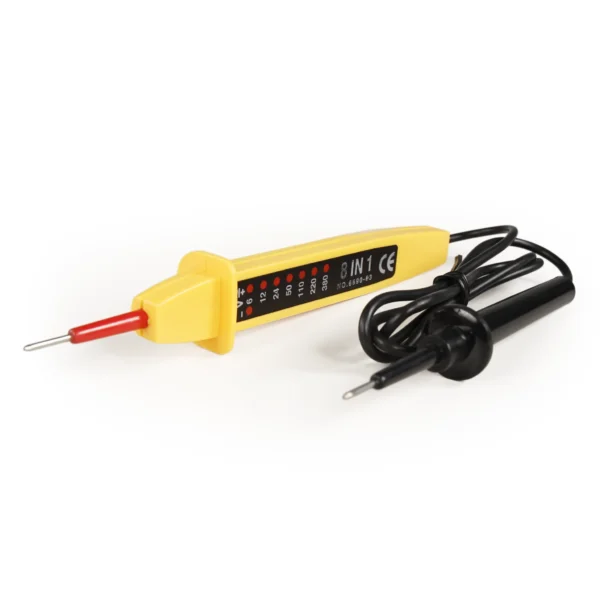 Spannungsprüfer McPower, 0-500V, LEDs für 6/12/24/50 V=, 110/220/400 V~